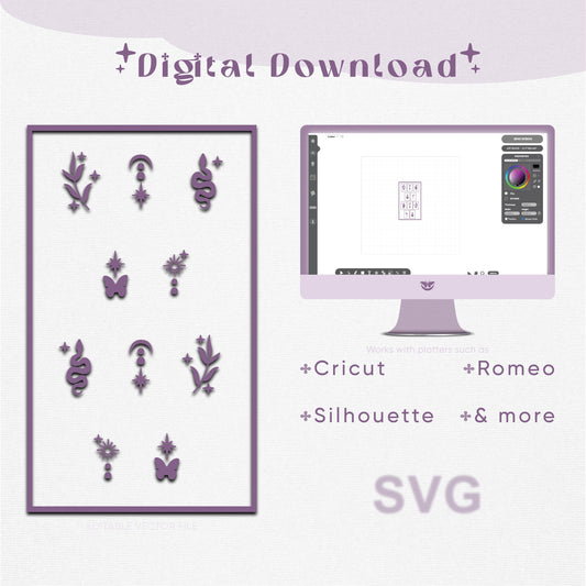Whimsical Mystique Digital Nail Stickers