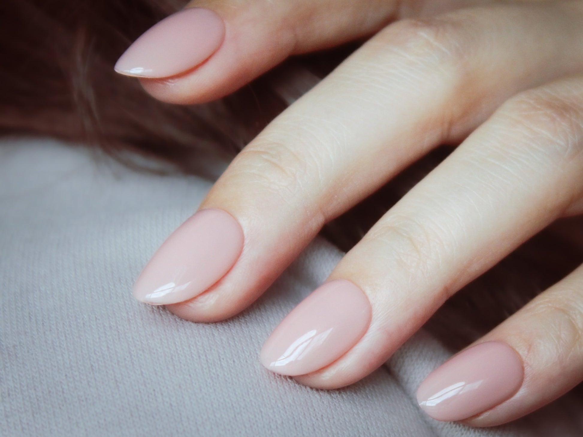  Vintage Carnation soft pink extra-short round press-on nails